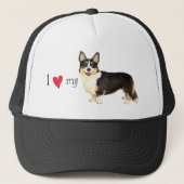 Ik hou van mijn Cardigan Welsh Corgi Trucker Pet (Voorkant)