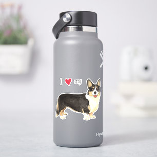 Ik hou van mijn Cardigan Welsh Corgi Vinyl Sticker