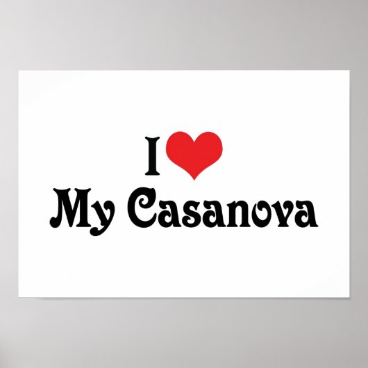 Ik hou van mijn casanova poster (Voorkant)