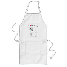 Ik hou van mijn Cat, Cute, Cool Lang Schort