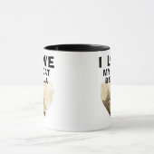 Ik hou van mijn Cat Heart Foto Cat Name Mok (Midden)