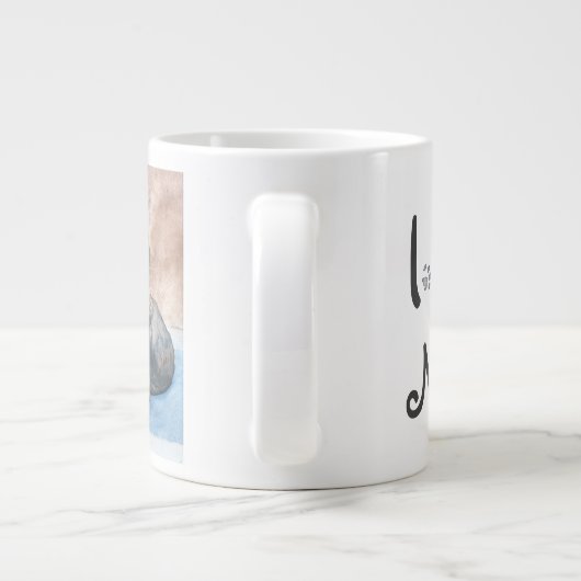 Ik hou van mijn Cat Jumbo Mok (Achterkant)