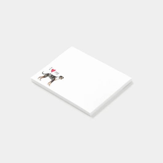 Ik hou van mijn Catahoula Leopard Dog Post-it® Notes (Schuin)