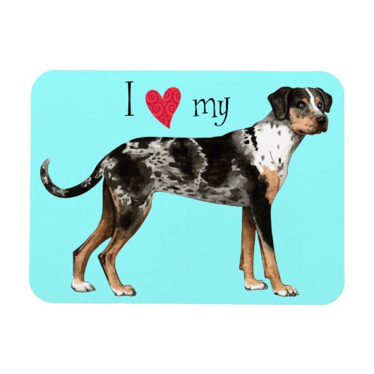 Ik hou van mijn Catahoula Magneet (Horizontaal)