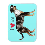 Ik hou van mijn Catahoula Magneet (Verticaal)