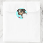 Ik hou van mijn Catahoula Ronde Sticker (Tas)