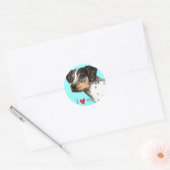Ik hou van mijn Catahoula Ronde Sticker (Envelop)