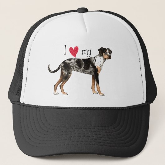 Ik hou van mijn Catahoula Trucker Pet (Voorkant)