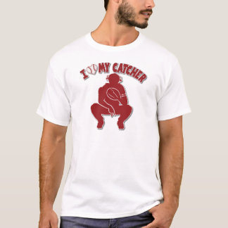 Ik hou van mijn Catcher, rood T-shirt