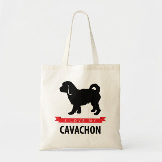 Ik hou van mijn Cavachon Canvas tas