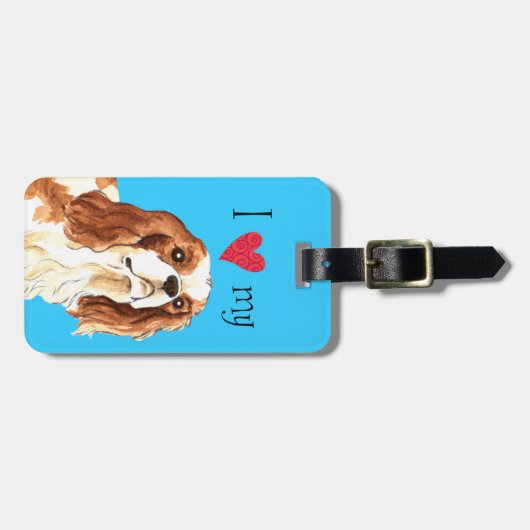 Ik hou van mijn Cavalier Bagagelabel (Voorkant horizontaal)