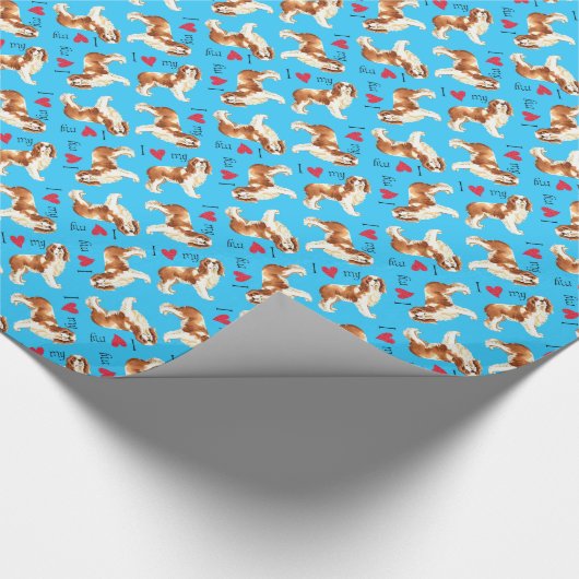 Ik hou van mijn Cavalier Cadeaupapier (Hoek)