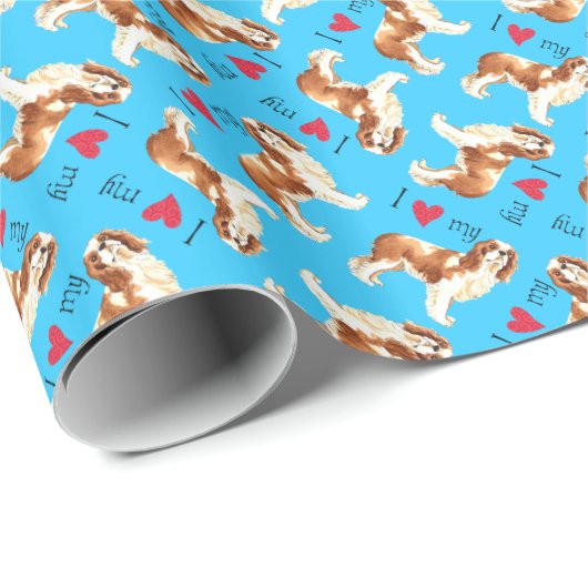 Ik hou van mijn Cavalier Cadeaupapier (Rol Hoek)