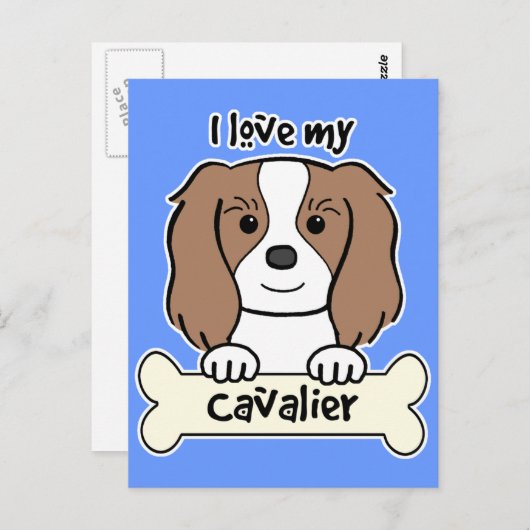 Ik hou van mijn Cavalier King Charles Spaniel Briefkaart (Voorkant / Achterkant)