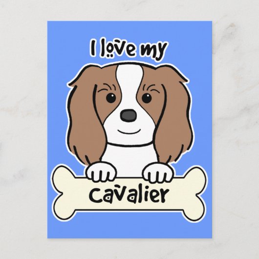 Ik hou van mijn Cavalier King Charles Spaniel Briefkaart (Voorkant)