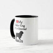 Ik hou van mijn Cavalier King Charles Spaniel Dog Mok (Voorkant links)