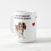 Ik hou van mijn Cavalier King Charles Spaniel Koffiemok (Voorkant links)