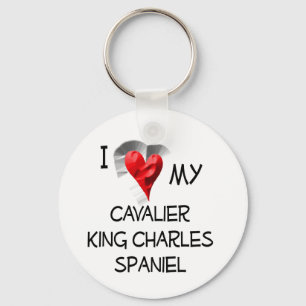 Ik hou van mijn Cavalier King Charles Spaniel Sleutelhanger