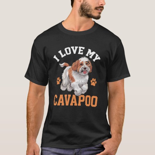 Ik hou van mijn Cavapoo T-shirt (Voorkant)