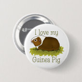 Ik hou van mijn cavia ronde button 5,7 cm (Voorkant /achterkant)