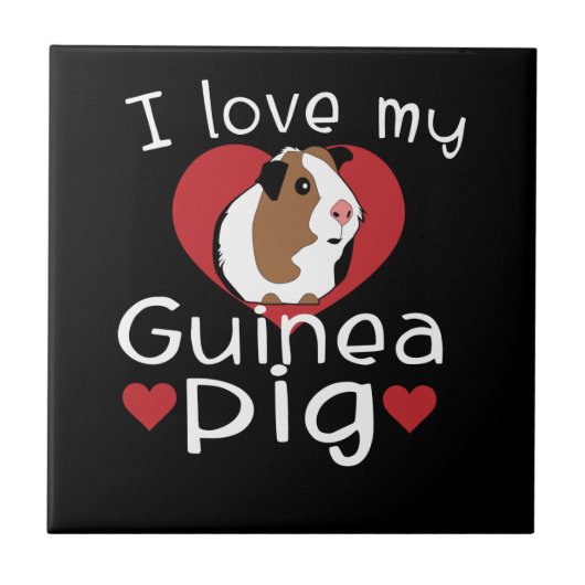 Ik hou van mijn cavia's tegeltje (Voorkant)