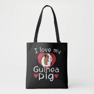 Ik hou van mijn cavia's tote bag