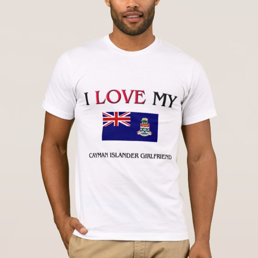 Ik hou van mijn Caymanislander-Vriendin T-shirt (Voorkant)