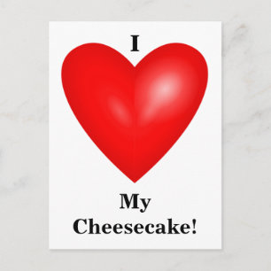 Ik hou van mijn Cheesecake Briefkaart