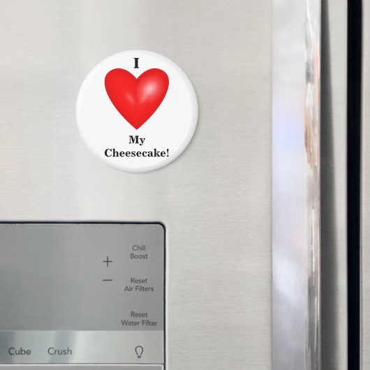 Ik hou van mijn Cheesecake Magnet (Insitu (Koelkast))