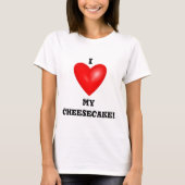 Ik hou van mijn cheesecake T-shirt (Voorkant)