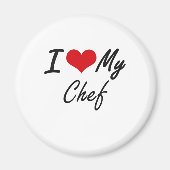 Ik hou van mijn Chef Magneet (Voorkant)