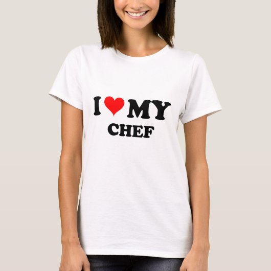 Ik hou van mijn Chef T-shirt (Voorkant)