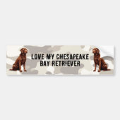 Ik hou van mijn Chesapeake Bay... Bumpersticker (Voorkant)