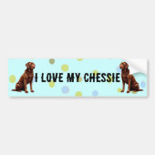 Ik hou van mijn Chesapeake Bay... - Gepersonalisee Bumpersticker (Voorkant)