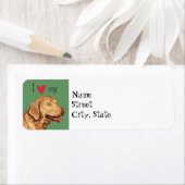 Ik hou van mijn Chesapeake Bay Retriever Etiket (Insitu)