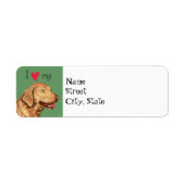 Ik hou van mijn Chesapeake Bay Retriever Etiket (Voorkant)