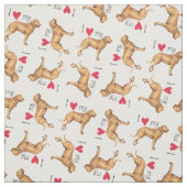 Ik hou van mijn Chesapeake Bay Retriever Stof (Swatch)