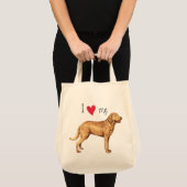 Ik hou van mijn Chesapeake Bay Retriever Tote Bag (Voorkant (product))