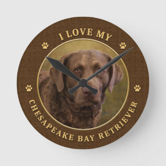 Ik hou van mijn Chesapeake Bay Retriever wandklok