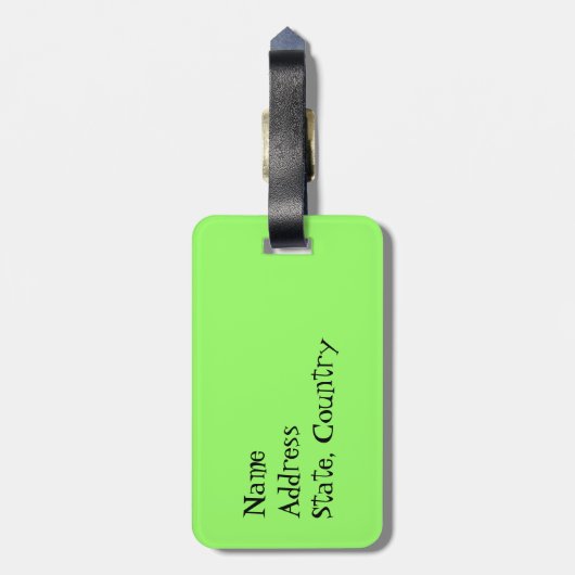 Ik hou van mijn Chihuahua Bagagelabel (Achterkant verticaal)