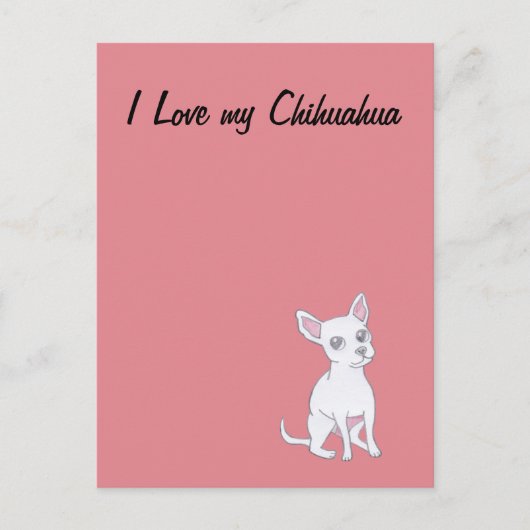 Ik hou van mijn Chihuahua Briefkaart (Voorkant)