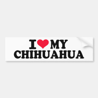 Ik hou van mijn Chihuahua Bumpersticker