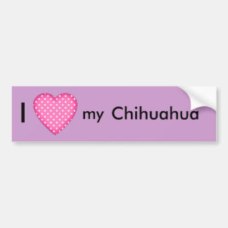 Ik hou van mijn Chihuahua Bumpersticker