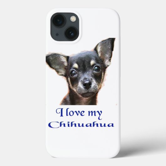 Ik hou van mijn Chihuahua Case-Mate iPhone Case (Achterkant)