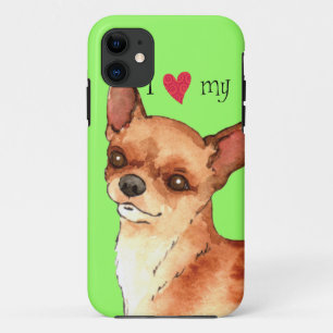 Ik hou van mijn Chihuahua iPhone 11 Hoesje