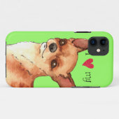 Ik hou van mijn Chihuahua Case-Mate iPhone Case (Achterkant (horizontaal))