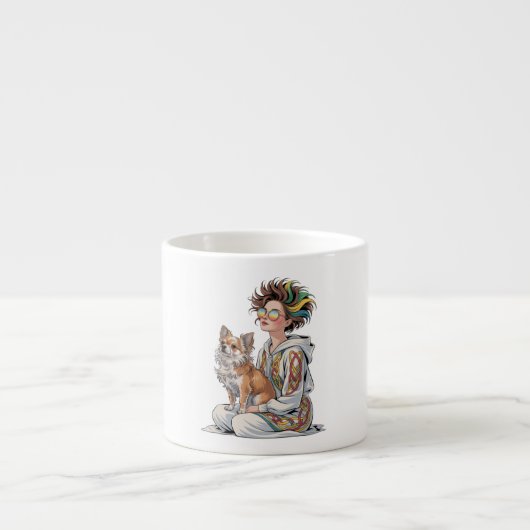 ik hou van mijn chihuahua espresso kop (Voorkant)