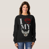 Ik hou van mijn Chihuahua Essential Trui (Voorkant volledig)