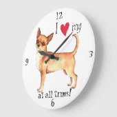 Ik hou van mijn Chihuahua Grote Klok (Hoek)