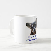 Ik hou van mijn Chihuahua Koffiemok (Voorkant links)